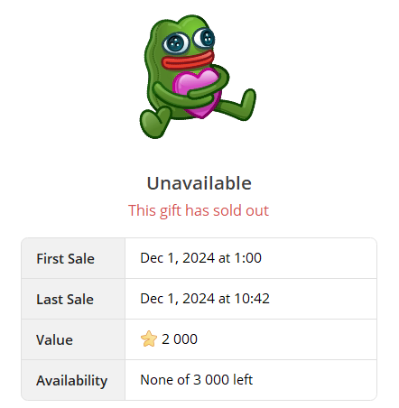 A collection of NFT Plush Pepe gifts