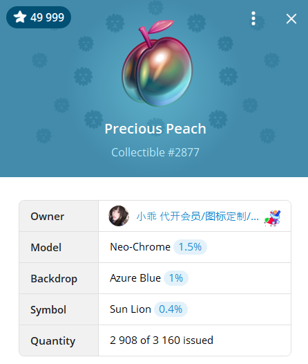 The Precious Peach NFT gift collection