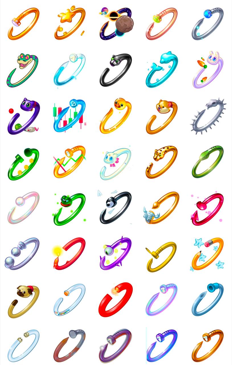 Rarity of models in the Nail Bracelet NFT collection