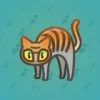 Scared Cat #13406
