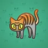 Scared Cat #13709
