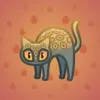 Scared Cat #14054