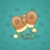 Snow Mittens #1854