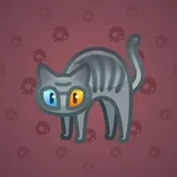 Scared Cat #10023 Scared Cat #10023
