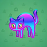 Scared Cat #10055 Scared Cat #10055