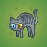 Scared Cat #10061 Scared Cat #10061