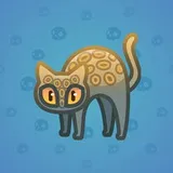 Scared Cat #10080 Scared Cat #10080