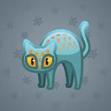 Scared Cat #10088 Scared Cat #10088