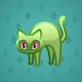 Scared Cat #10144 Scared Cat #10144