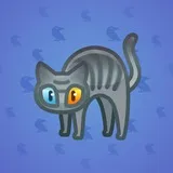 Scared Cat #10156 Scared Cat #10156