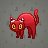 Scared Cat #10487 Scared Cat #10487