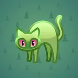 Scared Cat #10780 Scared Cat #10780
