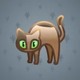 Scared Cat #10821 Scared Cat #10821