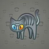 Scared Cat #11579 Scared Cat #11579