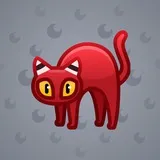 Scared Cat #1196 Scared Cat #1196