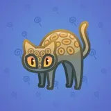 Scared Cat #1206 Scared Cat #1206