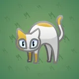 Scared Cat #12327 Scared Cat #12327