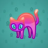 Scared Cat #12737 Scared Cat #12737