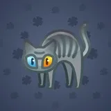 Scared Cat #1283 Scared Cat #1283