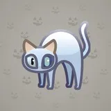 Scared Cat #1293 Scared Cat #1293