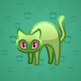 Scared Cat #1327 Scared Cat #1327
