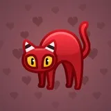 Scared Cat #1343 Scared Cat #1343