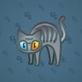 Scared Cat #13673 Scared Cat #13673
