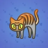 Scared Cat #13693 Scared Cat #13693