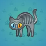 Scared Cat #14128 Scared Cat #14128