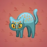 Scared Cat #1491 Scared Cat #1491