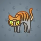 Scared Cat #14987
