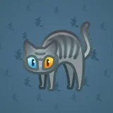 Scared Cat #16085 Scared Cat #16085