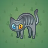 Scared Cat #1723 Scared Cat #1723