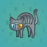 Scared Cat #1816 Scared Cat #1816
