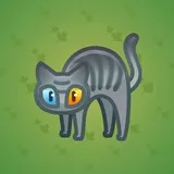 Scared Cat #2871 Scared Cat #2871