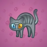 Scared Cat #3062 Scared Cat #3062