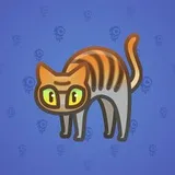 Scared Cat #3194 Scared Cat #3194