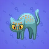 Scared Cat #3361 Scared Cat #3361