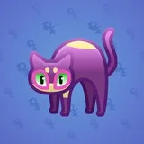 Scared Cat #3810 Scared Cat #3810