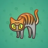 Scared Cat #3828 Scared Cat #3828