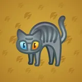 Scared Cat #3858 Scared Cat #3858