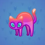 Scared Cat #3928 Scared Cat #3928
