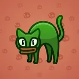 Scared Cat #4184 Scared Cat #4184