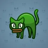 Scared Cat #4317 Scared Cat #4317