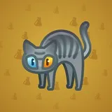 Scared Cat #4443 Scared Cat #4443