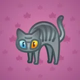 Scared Cat #4495 Scared Cat #4495