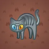 Scared Cat #5051 Scared Cat #5051