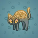 Scared Cat #5322 Scared Cat #5322
