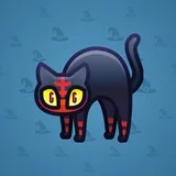 Scared Cat #5457 Scared Cat #5457
