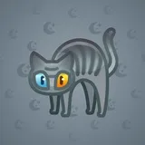 Scared Cat #6384 Scared Cat #6384